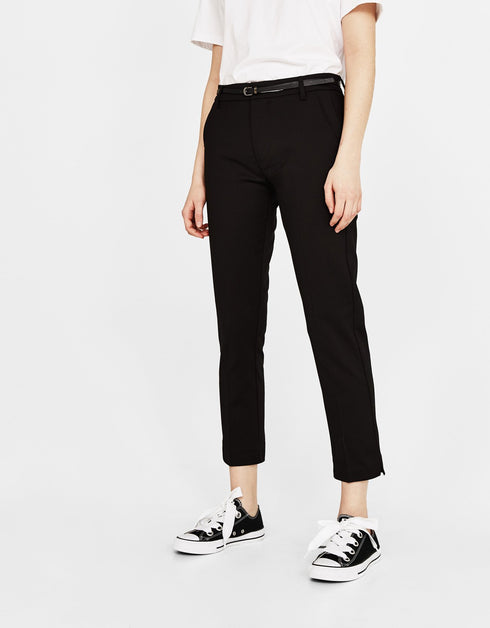 Belted chino trousers polo